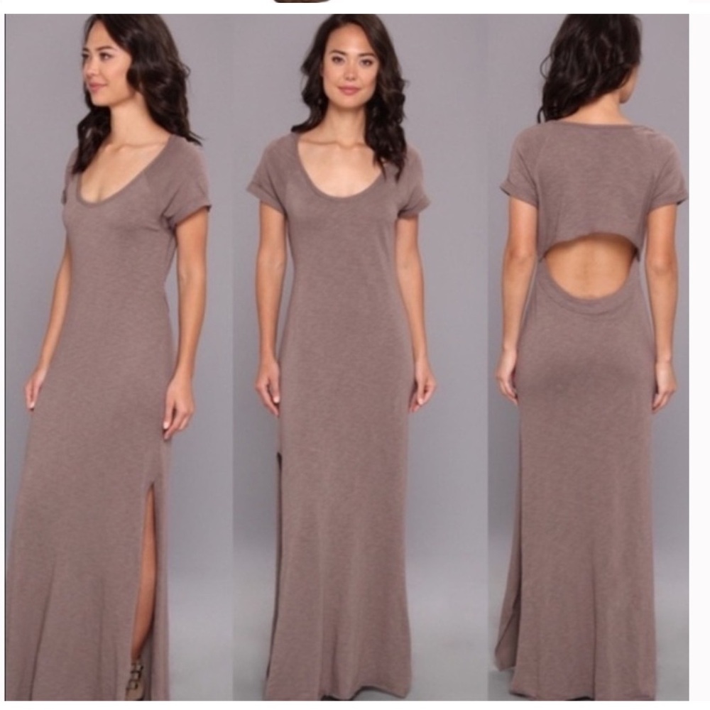 Free People Beach Odessa Maxi Dress Taupe Small